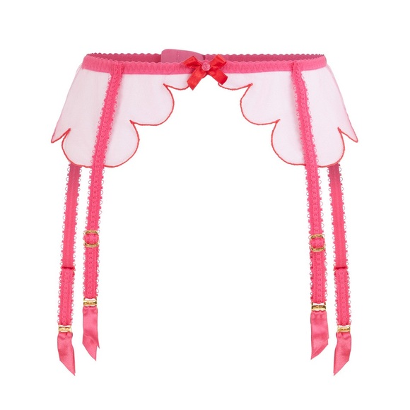 Agent Provocateur Fuchsia Pink Red Lorna Suspender - 6 - Picture 2 of 7